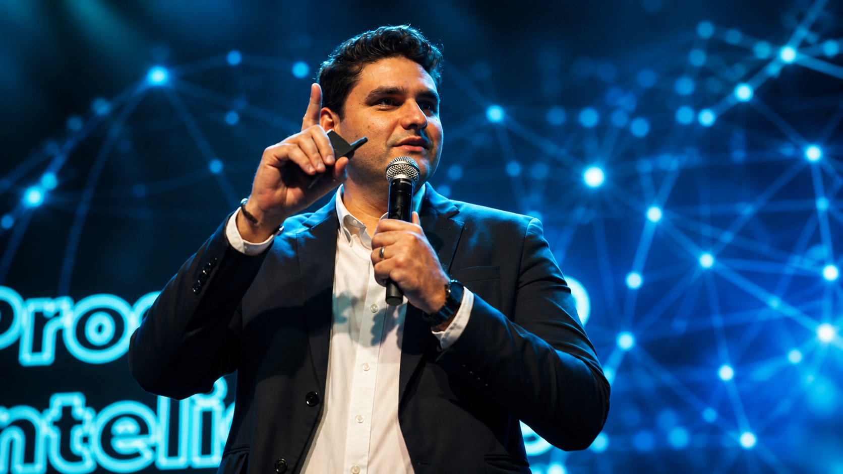 Igor Batista, fundador da ibusiness, palestrando